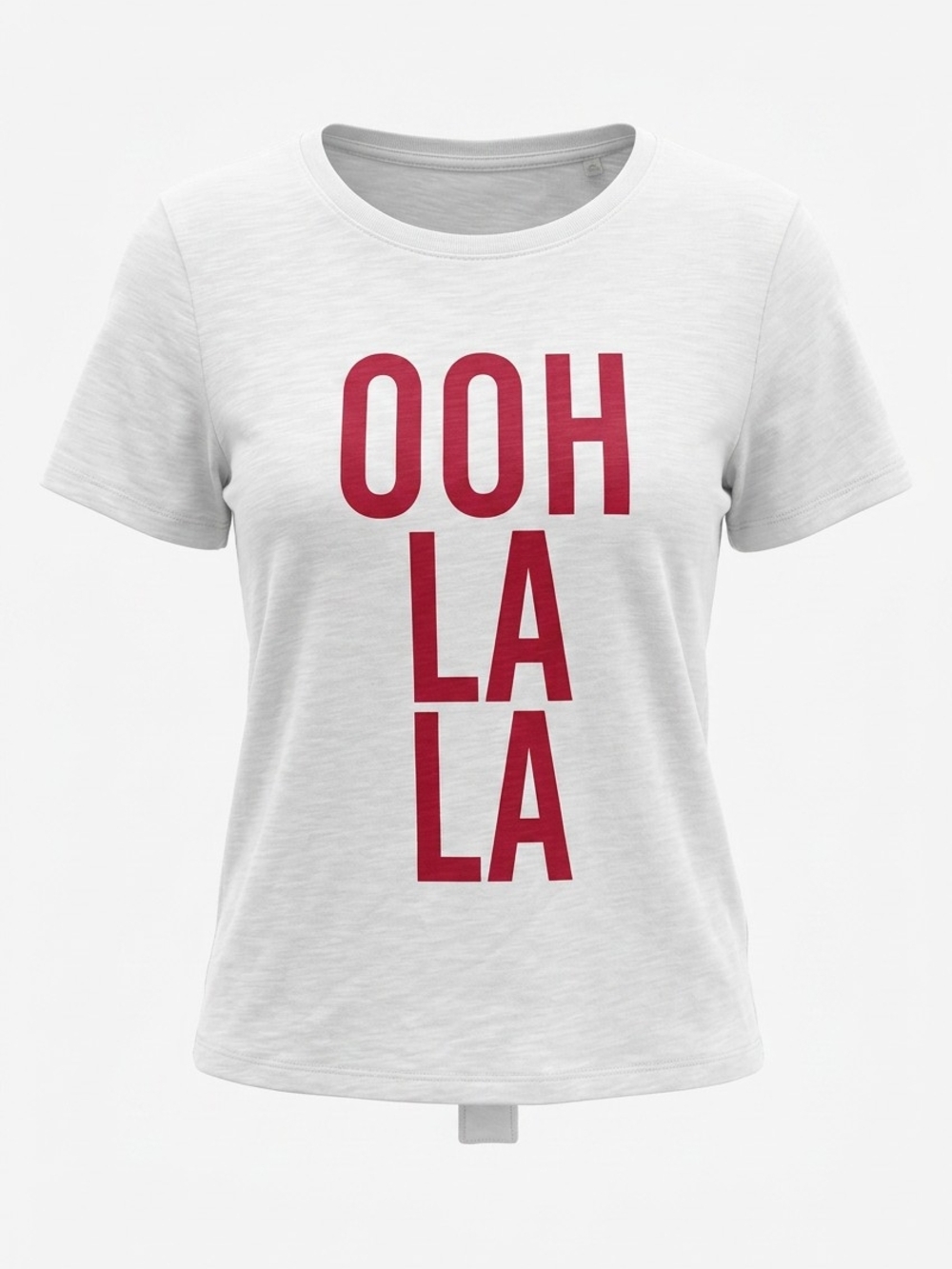 cinq a sept White Tee with Red 'OOH LA LA' Graphic